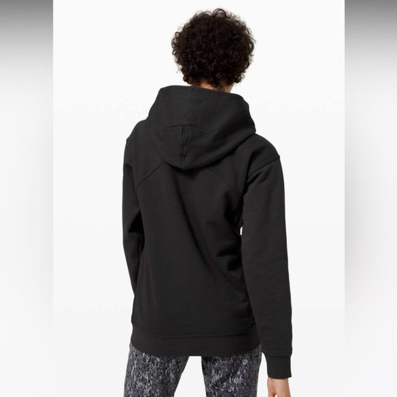 Lululemon All Yours Cotton Black Fleece Hoodie - Picture 2 of 7